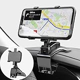 TOFURT Auto Handyhalter Handyhalterung 360-Grad-Drehbar - Dashboard Handyhalter Autocliphalterung Car Phone Mount Geeignet für 4 bis 7 Zoll Smartphones