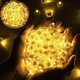 50 Stück LED Ballons Lichter, Mini LED Licht Leuchtkugeln, Runde Led Ballonlichter Warmweiß Weihnachtsdeko für Papierlaterne, Weihnachten, Hochzeit, Geburtstag, Party Deko
