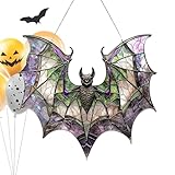 Sonnenfänger, Acryl, 2D-Sonnenfänger, Fledermausform, flach, Fledermaus, Fenster, hängbar, Kunstdekoration, Anhänger für Zuhause, Küche, Rasen, Hof, Balkon, Veranda, Garten, Terrasse, Outdoor, Indoor