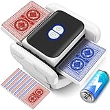 Kartenmischmaschine Elektrische - Automatischer Mischmaschine Karten,USB Kartenmischer mit Akku 2600mah,Kartenmischgerät für 1-2 Decks Poker Gleichmäßig & Nicht Eingeklemmt,Card Shuffler für UNO,Romme