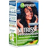 Garnier Nutrisse Pflegende Intensivtönung mit nährenden Fruchtölen, Coloration mit 8 Wochen Halt, Farbsensation Haarfarbe, 3.10 Blauschwarz