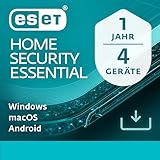 ESET HOME Security Essential 2024 | 4 Geräte | 1 Jahr | inklusive Sicheres Banking & Surfen, Sicheres Heimnetzwerk, Webcam-Schutz | Windows, macOS und Android | Aktivierungscode per E-Mail