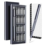 kinoco 26 in 1 Kit De Tournevis de Précision, Set Werkzeuge mit Torx T2 T3 T4 T5 T6 T8 T9 T10, Hex H1.5 / H2.0, Für Macbook, iphone, Schalter, Ps4, Ps5, Laptop, Brillen, Uhren, Fahrrad