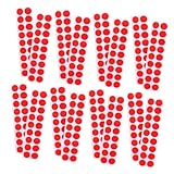 Milisten 2 Sets Zielpapier Reparaturflicken Zielaufkleber Zielscheibe Runde Klebepunkte Runde Aufkleber Jagdziele Zubehör Rot
