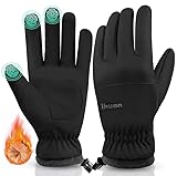 Thermo Fahrradhandschuhe Herren Damen -Warme WinterHandschuhe Touchscreen Wasserdicht Winddicht rutschfest Sporthandschuhe für Radfahren, Laufen, Skifahren, Wandern