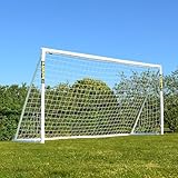 FORZA 3,7m x 1,8m Fußballtor | Allwetter-Gartentore aus uPVC – Minutenschnell aufgebaut! Inklusive optionalem Trainingsfußball, Torfolie und Tragetasche (Nur Fußballtor)