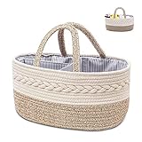 Angelkiss Multifunktionale Baby Windel Box, tragbare Windel Tasche im Freien, Baumwollseil Aufbewahrungstasche, Baby Windel Aufbewahrungskorb