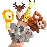 7 Stücke Niedliche Tierchen Fingerpuppen Wildes Tier Weich Kleinen Puppen Spielzeug Geschenk für Kinder