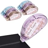 6 Stück Fotokleber Doppelseitig Selbstklebend Kleberoller, Scrapbook Zubehör Kleberoller Maus für Basteln Scrapbook, Foto, Fotoalbum, Basteln, Klebemaus Kit, 8 mm x 8 m