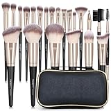 Make up Pinsel Set MAGEFY Professionelles 22 Pcs Pinselset Makeup Schminkpinsel Kit Foundation Lidschatten Kosmetikpinsel Kosmetikpinsel Set mit Pu Leder Tasche