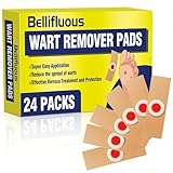 Bellifluous Warzenentferner, 24 Stück Warzenbehandlungspflaster für Kinder und Erwachsene, Plantarwarzenentferner für Hände, Füße und Gesicht, Warzenpflaster, Hühneraugenentferner, Warzenentfernung