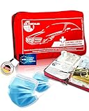 DR.KUECHLER MEDICAL Qualitäts- KFZ Verbandstasche, neueste DIN Norm 13164, gültig für 2024, Auto, PKW Verbandskasten, vollständiges Erste Hilfe Set Auto Zubehör