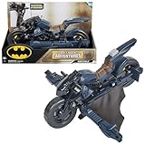 Spin Master Batman Adventures Batcycle - transformierendes 2-in-1 Fahrzeug Motorrad und Gleiter, kompatibel mit 30 cm Batman Action-Figuren, Spielzeug für Kinder ab 4 Jahren