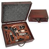 ZBPASL Korkenzieher Set in Holzkiste Geschenk,Luxus Weinöffner,Wein Sommelier Sets mit Flaschenöffner,Weinverschlüsse,Weinzubehör Geschenkset (Style 03)