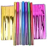 HAPINARY 70 Blatt Glanzpapier Pailletten Geschenkpapier Jubiläums Geschenkpapier Blumenstrauß Geschenkpapier Geschenkpapierfolie Geschenkpapier Geschenkpapier Verpackungspapier