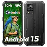 Blackview BV4800SE Andriod 15 Outdoor Handy Ohne Vertrag, 12GB+64GB/2TB TF, Gemini AI 90Hz 6.56' HD+ Display Outdoor Smartphone Ohne Vertrag, 16MP+8MP Octa-Core, IP69K Buastellenhandy NFC/285g/13.5mm