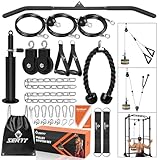 SERTT Seilzug Fitness Premium System Gym, Trainings geräte zuhause Verbesserte Gewicht kabelzug Trainings geräte für Gym LAT Pull Down, Bizeps Curl, Trizeps, Armtraining