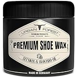 Schuhcreme Schuhwachs farblos mit Bienenwachs & Avocado-Öl 250ml Profi Schuhpflege & Schuhreinigung wasserabweisend, atmungsaktiv, imprägnierend & schmutzabweisend PREMIUM SHOE WAX von URBAN FOREST