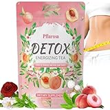 Detox Tee zum Abnehmen,Bio Entgiftungstee 28 Tage Kur - Stoffwechsel Ankurbeln, Darmreinigung & Fettverbrennung mit Grüntee, Oolong, Mate & Löwenzahn (28 Beutel)