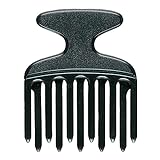 Niavida Fingerstyler 1 x Schwarz Strähnenkamm Lockenkamm Kamm Afrokamm Afro Pick