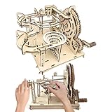 3D Puzzle Holz Murmelbahn,115 Teile Murmelbahn Selber Bauen,3D Holzpuzzle Kugelbahn,Modellbausatz für Kinder und Erwachsene ab 10 Jahren