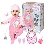 Baby Annabell, weiche Puppe mit 8 Funktionen, verschiedenen Sounds und Bewegungen, 43 cm große Puppe, 706299 Zapf Creation