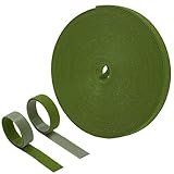 honzhaoyu 20m Pflanzenbinder, verbreitert 12mm Pflanzen Klettband für Kletterpflanzen Tomaten, Pflanzenbinder Klett Verstellbare, Stark Reißfest, Wetterfeste, Wiederverschließbar für Pflanzen Garten