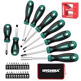 HYCHIKA Schraubendreher Set, 30 PCS Schraubenzieher Set, Einschließlich Kreuzschruubendreeher, Flachschraubendreher, Geeignet für DIY, Wartungsmöbel, Spielzeug