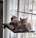 Dracarys Katzen hängematte Fenster | für große Katzen bis 20 kg | Verstärkte Katzenhängematte mit starkem Saugnapf | Sonnenbad Katzenbett Haustierbett，Geeignet für Fensterlänge ≥76cm und Höhe ≥64 cm