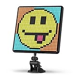 Divoom Pixoo-Max Mehrzweck Digitaler Bilderrahmen, 32 x 32 Programmierbares Pixel Art LED Display für Zimmer Gaming Deko, Fensterschild, Bluetooth, (Schwarz)