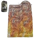 Outdoor-Tarnschlafsack – Ganzjahres-Tarnschlafsack Mit Kompressionssack | Wetterfester Tarnschlafsack, Tarndecke,