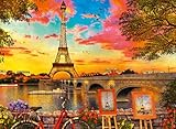 Ravensburger Puzzle 12000426 - Abends in Paris - 500 Teile Puzzle für Erwachsene und Kinder ab 12 Jahren, Stadt-Puzzle Paris