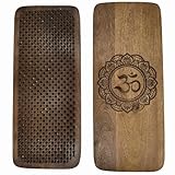 Sadhu Board Nagelbrett für Füsse Yoga Medidation Nagelbrett Fuß Holz handgemacht Indien Handmade für Akupressur Akupunktur Entspannung Mentale Gesundheit Massage