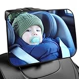 Maxentico Spiegel Auto Baby Rückbank, Autospiegel Baby Rücksitz, Babyspiegel Rücksitz, Spiegel Kindersitz, Rücksitzspiegel für Babys, Kinderspiegel, Universeller Kinder Rückspiegel
