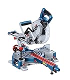 Bosch Professional 18V System BITURBO Akku Kappsäge Gehrungssäge GCM 18V-216 D (66x305mm Schnittkapazität, inkl. 1x Kreissägeblatt, 2x Werkstückauflage, Staubbeutel, Spannzwinge, ohne Akku/Ladegerät)