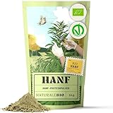 NaturaleBio Hanfproteinpulver Bio 1000 g. Veganes Proteinpulver. Glutenfrei, ohne Zucker, Keto und Vegan Protein. Hergestellt aus zertifizierten biologischen Hanfsamen. Bio Hanfprotein.