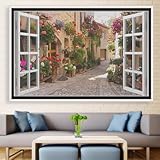 Fliegengitter für Fenster - Insektenschutz Fenster - Mückenschutz ohne Bohren - Fliegen Netz,40x80cm Schwarz-A