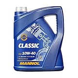 MANNOL Classic 10W-40 API SN/SM/CF Motorenöl, 5 Liter