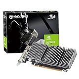 MAXSUN Nvidia Grafikkarte GEFORCE GT 710 1 GB, Low Profile Grafikkarte, GPU, geringer Verbrauch Passive geräuschloses Lüfterloses Kühlung, DirectX12, VGA, DVI-D, HDMI