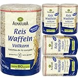 Alnatura waffeln Reiswaffeln Vollkorn Meersalz 100 Gramm x 5 STÜCK