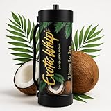 ExoticWhip Kokosnuss 8g N2O für Sahnebereiter- entspricht 266 Sahnekapseln -100% recyclebar- hochwertige Edelstahl-Zylinder für Sahnebereiter, perfekt geeignet für die Zubereitung auf Partys.