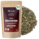 BIO Männertee mit Weidenröschen, Ashwagandha, Löwenzahn und weiteren traditionellen Kräutern - Loser Kräutertee für Männer 100g