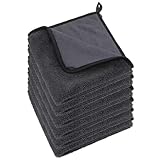 VAIYNWOM 6 Stück Mikrofasertücher Autopflege Set, Premium Autoreinigung Poliertuch Trockentücher, Fusselfreie Reinigung Auto Motorrad, Haushalt, Camping (40 x 30 cm)