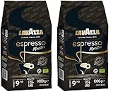 Lavazza, Espresso Maestro, Kaffeebohnen für Espressomaschinen, Ausgewogener & Aromatischer Frucht- und Blumengeschmack, Intensität 9/10, 100% Bio Arabica & Robusta, Langsame & Sanfte Röstung, 1 Kg