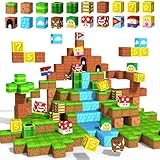 Magnetische Bausteine Spielzeug ab 3 4 5 6 Jahre Magnet Bausteine Baby Spielzeug für Kinder Weihnachten Geburtstag Geschenk Magnetic Blocks Montessori Spielzeug ab 5 6 7 8+ Jahre Mädchen Junge 54St