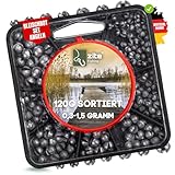 Zite Fishing Bleischrot-Sortiment 120g - Schrotblei zum Angeln in Spender-Dose - Angelblei Set zum Klemmen für Posen-Montagen und mehr, Angel Blei Angeln, Bleikugeln, Bleigewichte, Klemmblei