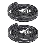 Segrehy Steigbügelriemen aus hochwertigem Rindsleder, verdickter elastischer Gürtel, Zaumgurt für Reiten, 2 Stück