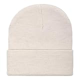 The ScotchMan Herren Damen Outdoor Beanie Strickmütze Wollmütze Einheitsgröße Natur