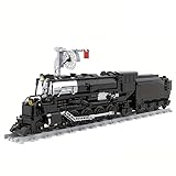 Zug Big Boy Retro Dampflok Klemmbausteine Set 1086 Teile - Technik Auto Lokomotive Modell, Train Eisenbahn Geschenk für Erwachsene Männer und Junge