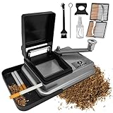 Zigarettenstopfmaschine – Manuelle Stopfmaschine für Zigaretten mit 8mm Durchmesser – Hochwertige Tabak Stopfgerät aus Metall – Einfach zu bedienen – Perfekt für selbstgemachte Zigaretten